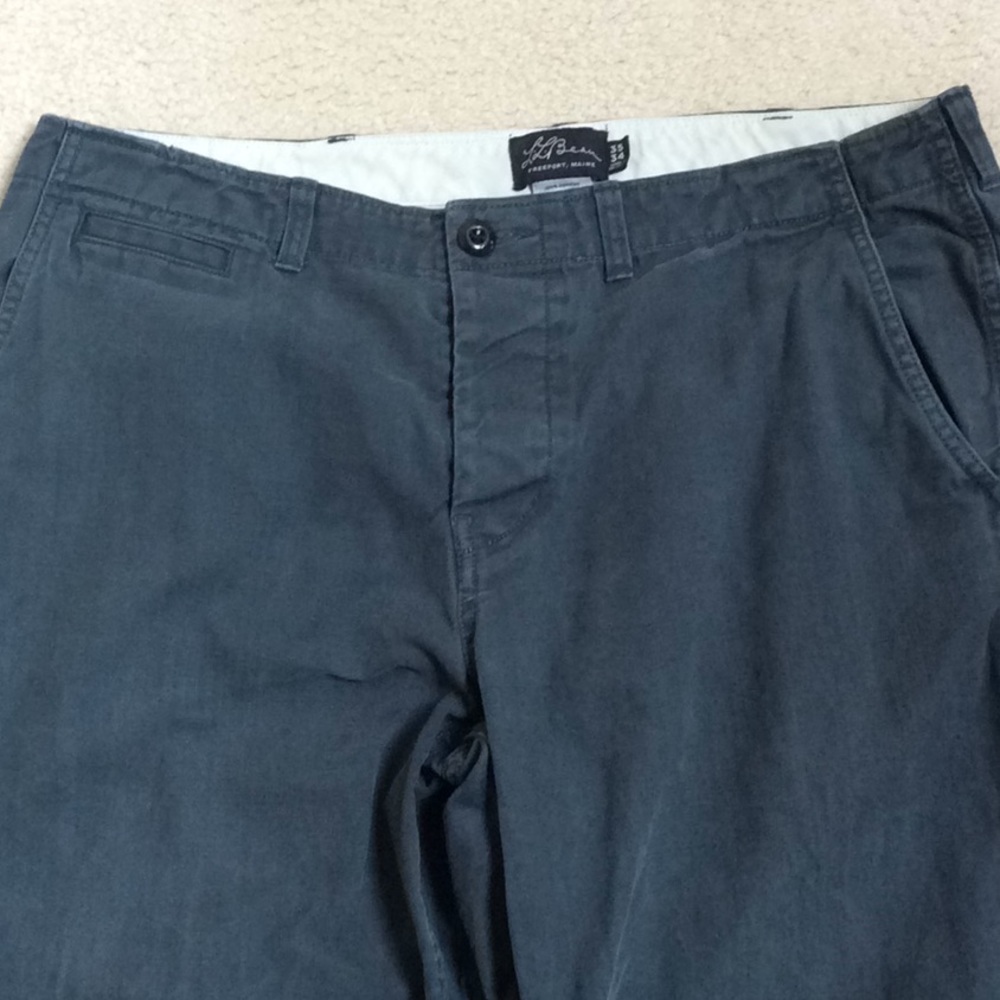 LL Bean Signature rugged chino 35x34, mallard.